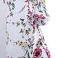 Helga May Elsa Blossom Double V Neck Linen Dress (O/S)