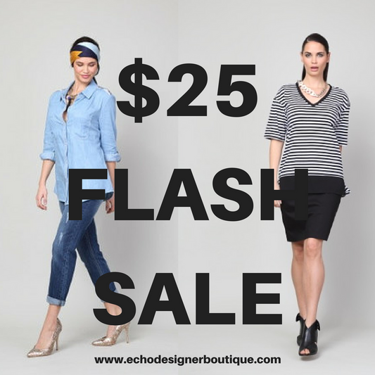 $25 FLASH SALE in store and online