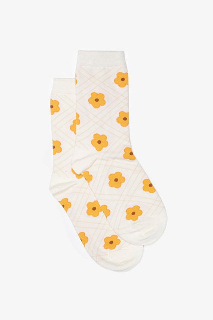 Mustard Flower Sock (One Size)