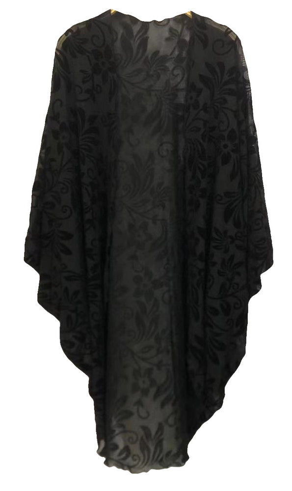 Burnout Sheer Shrug Cape (One Size)