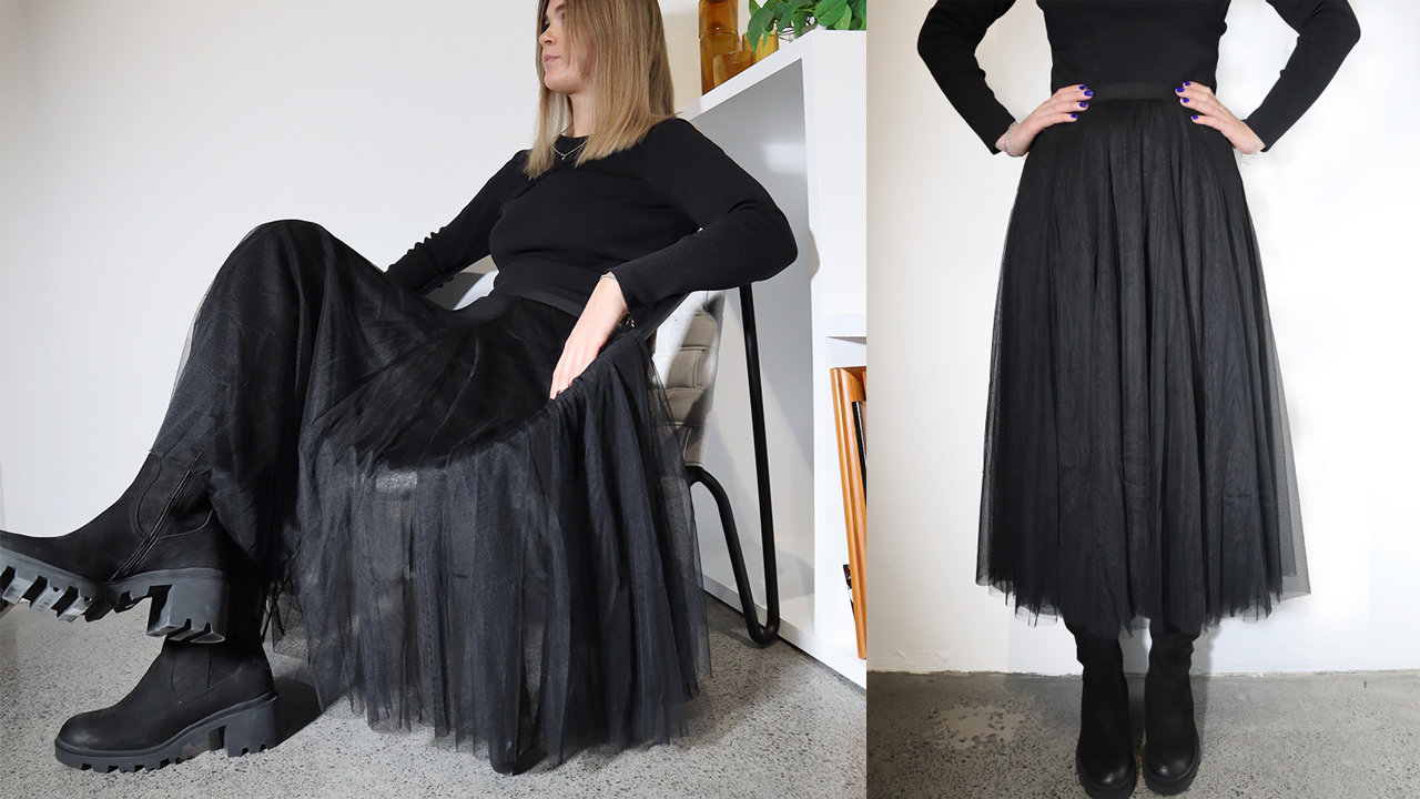 C.REED Swan Lake Tulle Skirt (O/S) BLACK