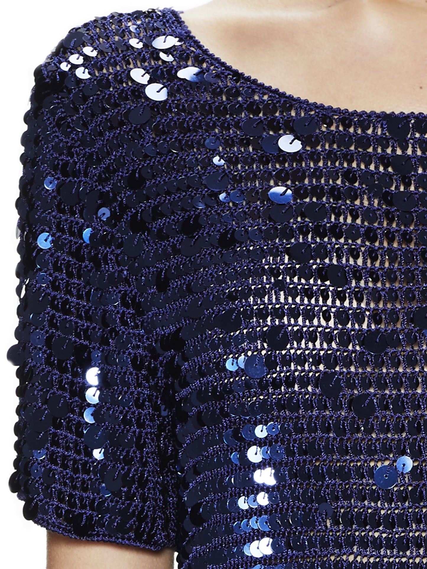 Sabatini Sequin Crochet Top (L, XL) RRP:550