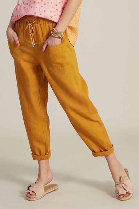Madly Sweetly Linen It Up Pant (12) RRP:$229