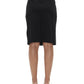 Sabatini Leather Front Black Skirt (S) - RRP $495.00